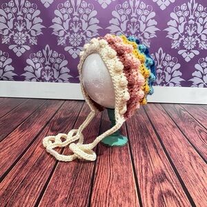 Crochet Multi Colored Bonnet